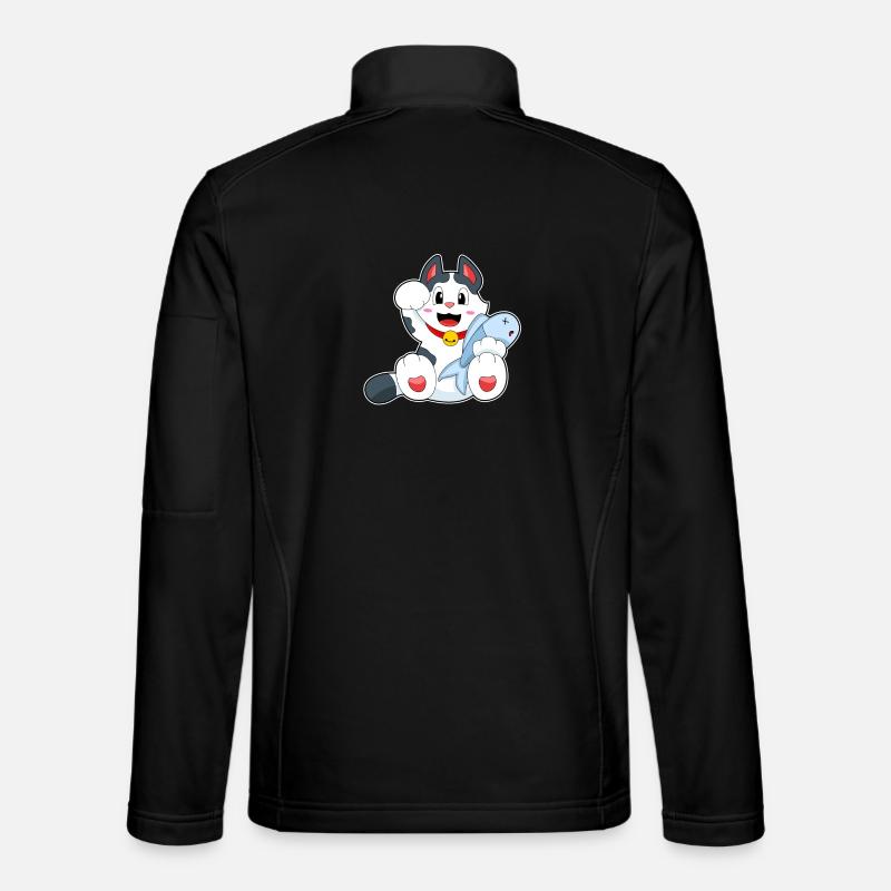 Poisson-chat - Veste en tissu softshell Unisexe - noir