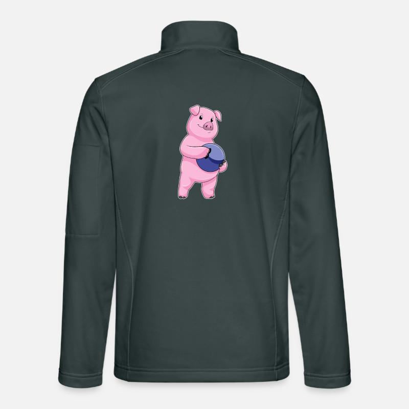 Boule de bowling cochon Veste en tissu softshell Unisexe