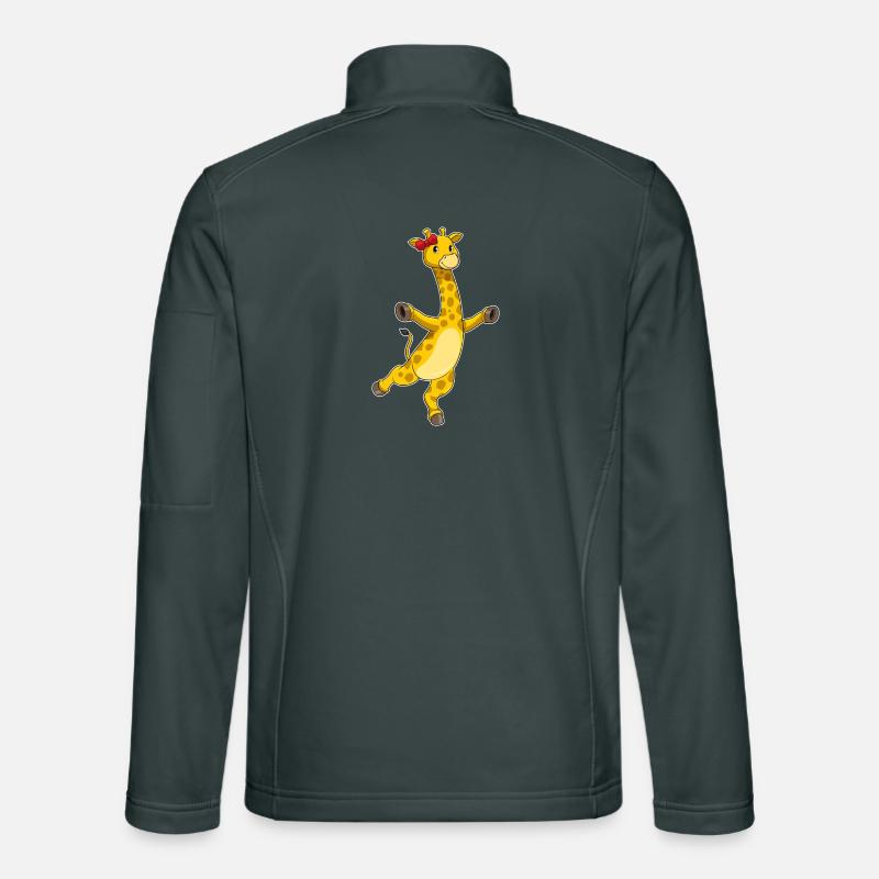 Girafe avec arc Veste en tissu softshell Unisexe