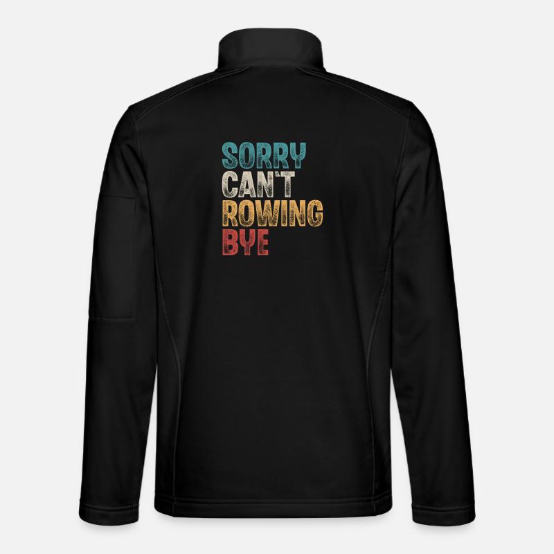 Rowing Rower Rowing Boat - Unisex Softshell Jacket - black