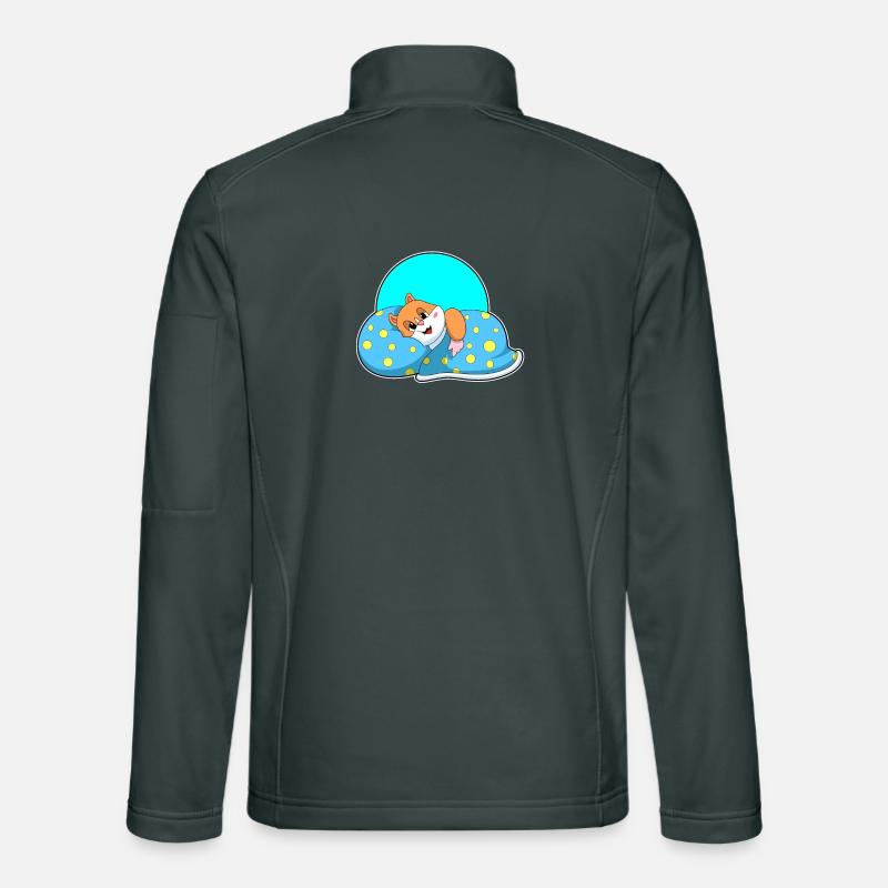 Hamster Schlafen Decke Unisex Softshelljacke