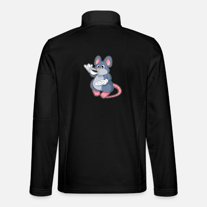 Maus Kaffee Tasse - Unisex Softshelljacke - Schwarz