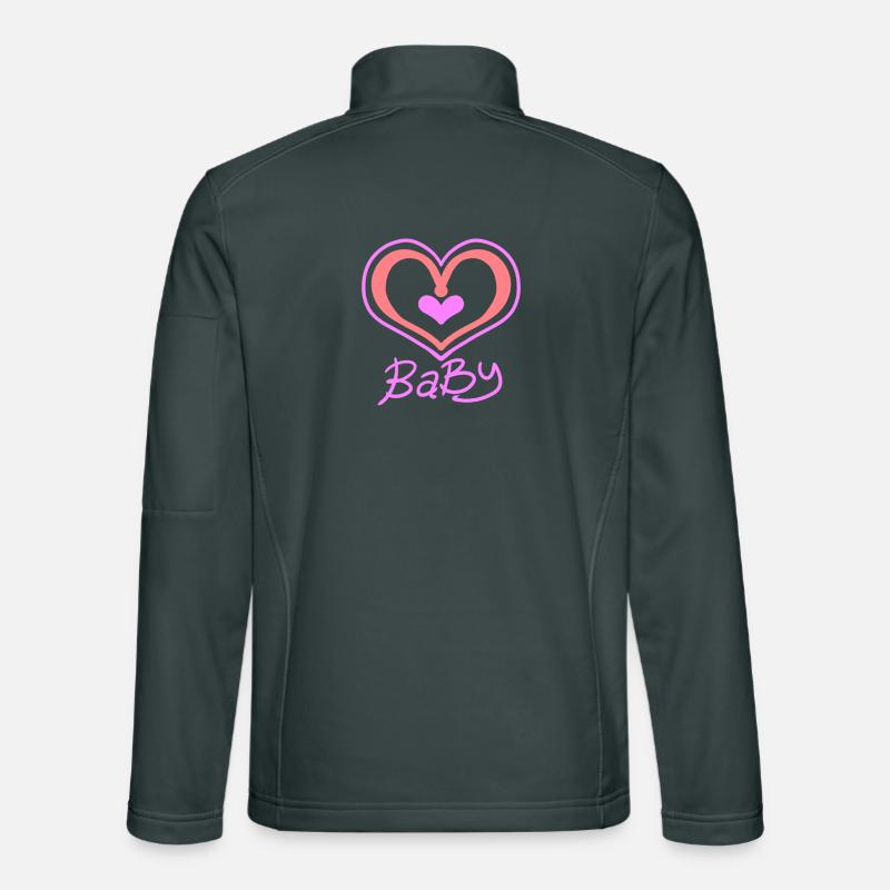 Cœur de bébé Veste en tissu softshell Unisexe