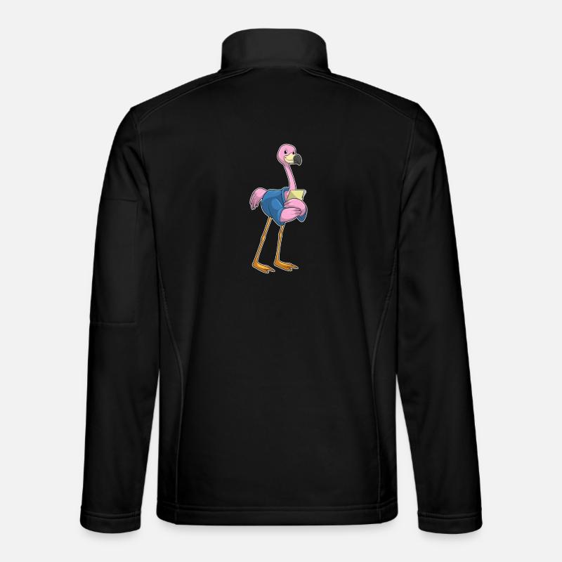 Flamingo Secretary Office - Unisex Softshell Jacket - black