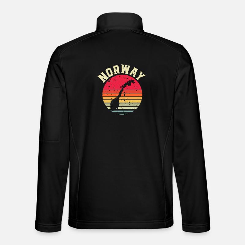 Norwegen - Unisex Softshelljacke - Schwarz