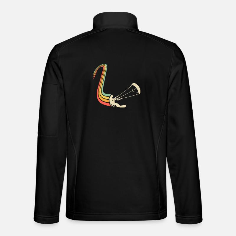 Kitesurfen Kitesurf Kitesurfer Kiteboard - Unisex Softshelljacke - Schwarz
