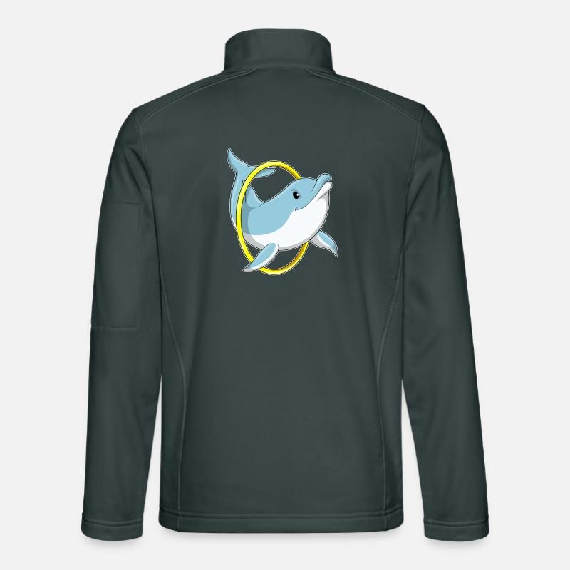 Dauphin avec anneau Veste en tissu softshell Unisexe