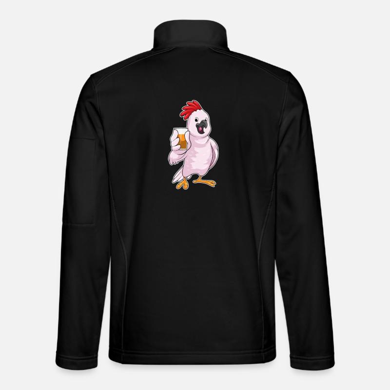 Papagei Saft - Unisex Softshelljacke - Schwarz