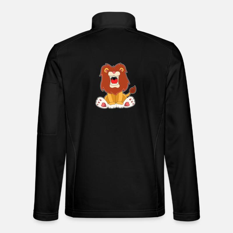 Brüllender Löwe - Unisex Softshelljacke - Schwarz