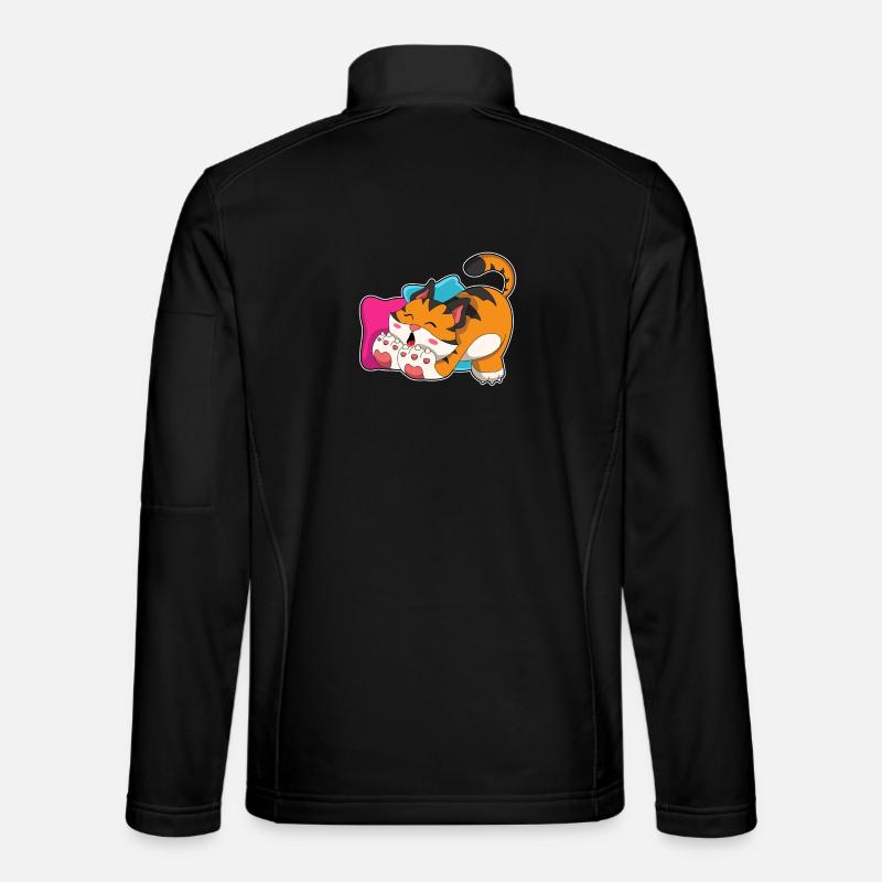 Süßer Tiger - Unisex Softshelljacke - Schwarz