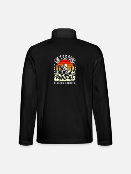 Paintball - Unisex Softshelljacke - Schwarz