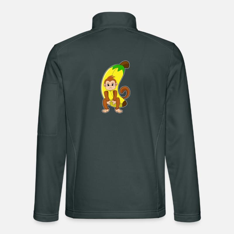 Singe Banane Veste en tissu softshell Unisexe
