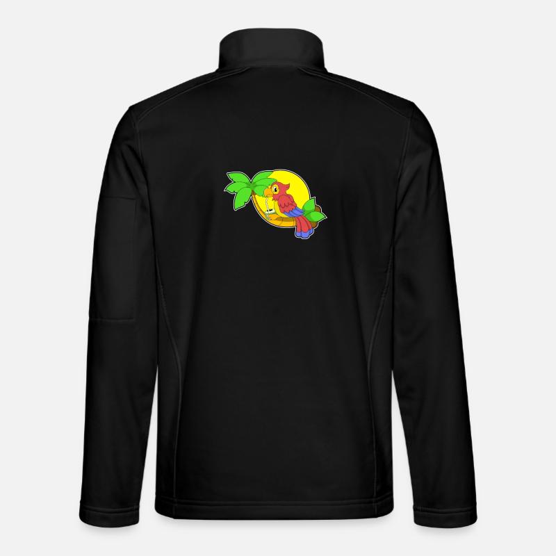 Parrot Coconut - Unisex Softshell Jacket - black
