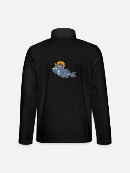 Seal Coconut - Unisex Softshell Jacket - black