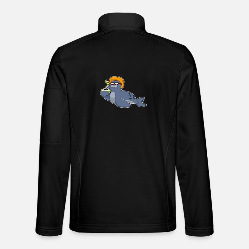 Seal Coconut - Unisex Softshell Jacket - black