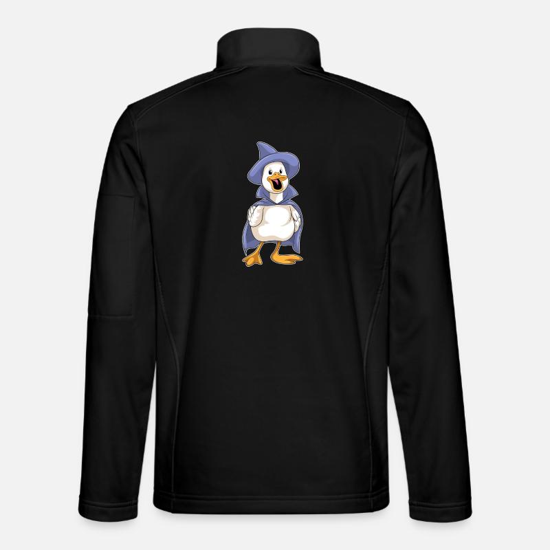 Duck Halloween Witch - Unisex Softshell Jacket - black