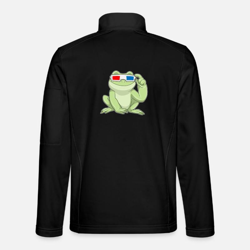 Frog Glasses - Unisex Softshell Jacket - black