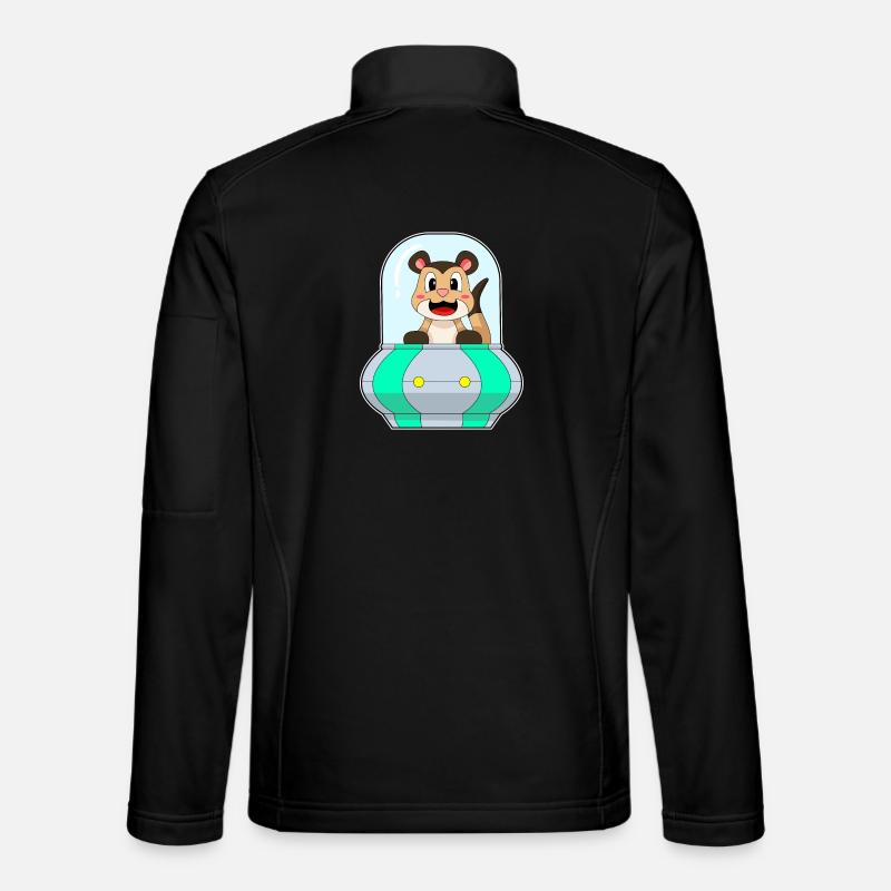 Meerkat Spaceship Space Unisex Softshell Jacket