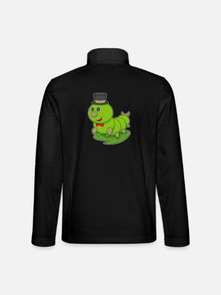 Caterpillar Gentleman Top Hat - Unisex Softshell Jacket - black