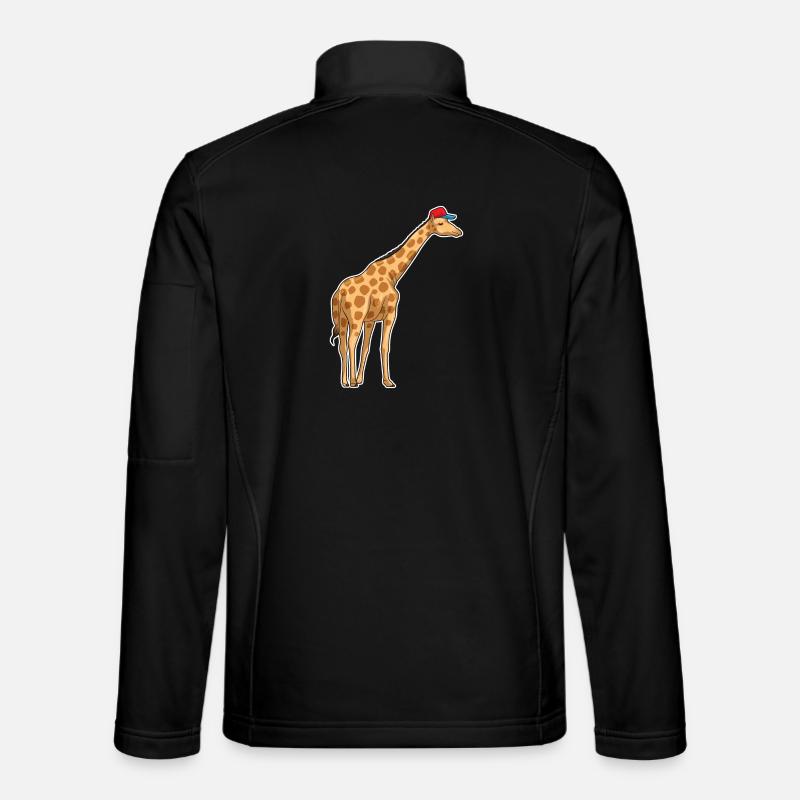 Casquette de girafe - Veste en tissu softshell Unisexe - noir