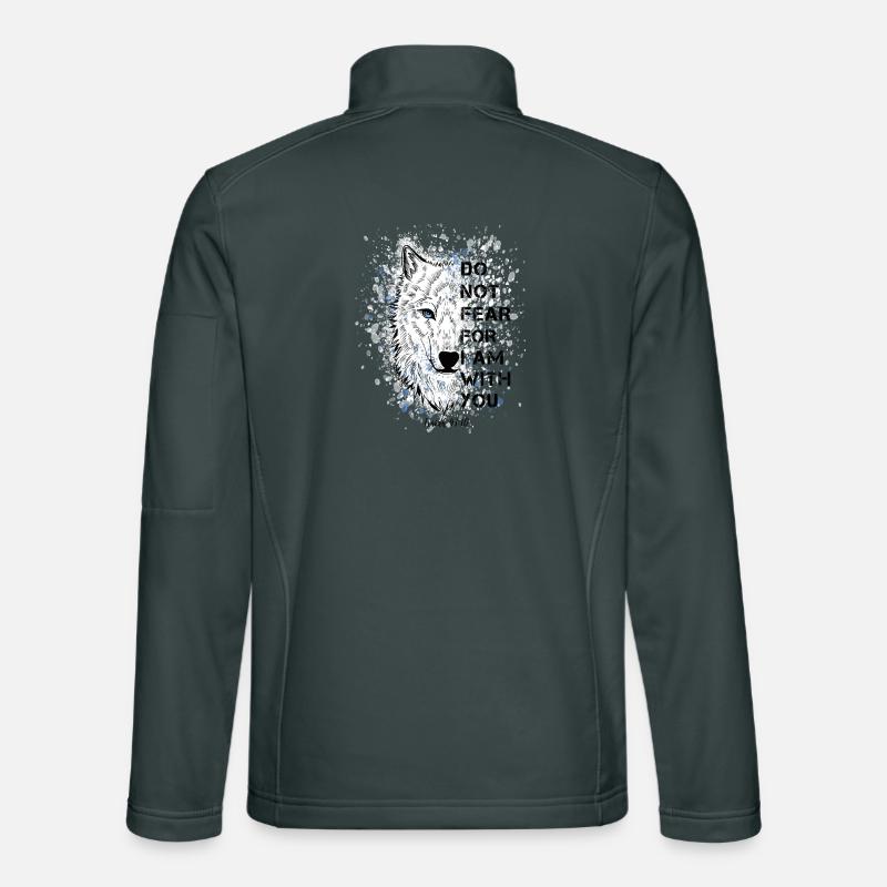 Citation religieuse Verset biblique Veste en tissu softshell Unisexe