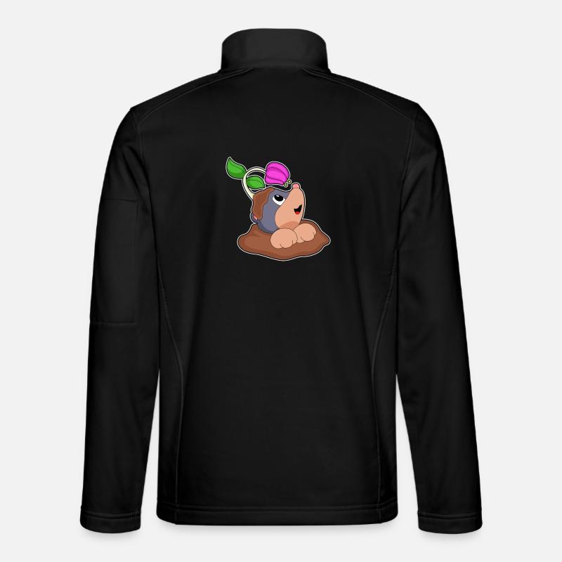 Funny Mole - Unisex Softshell Jacket - black