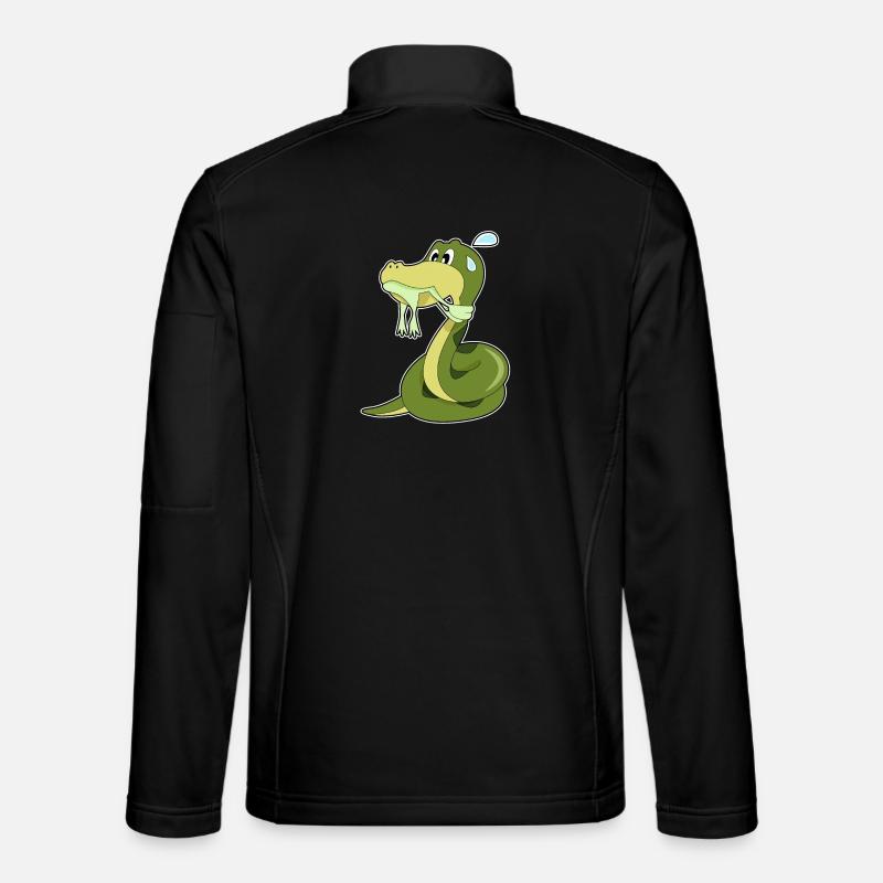 Funny snake - Unisex Softshell Jacket - black