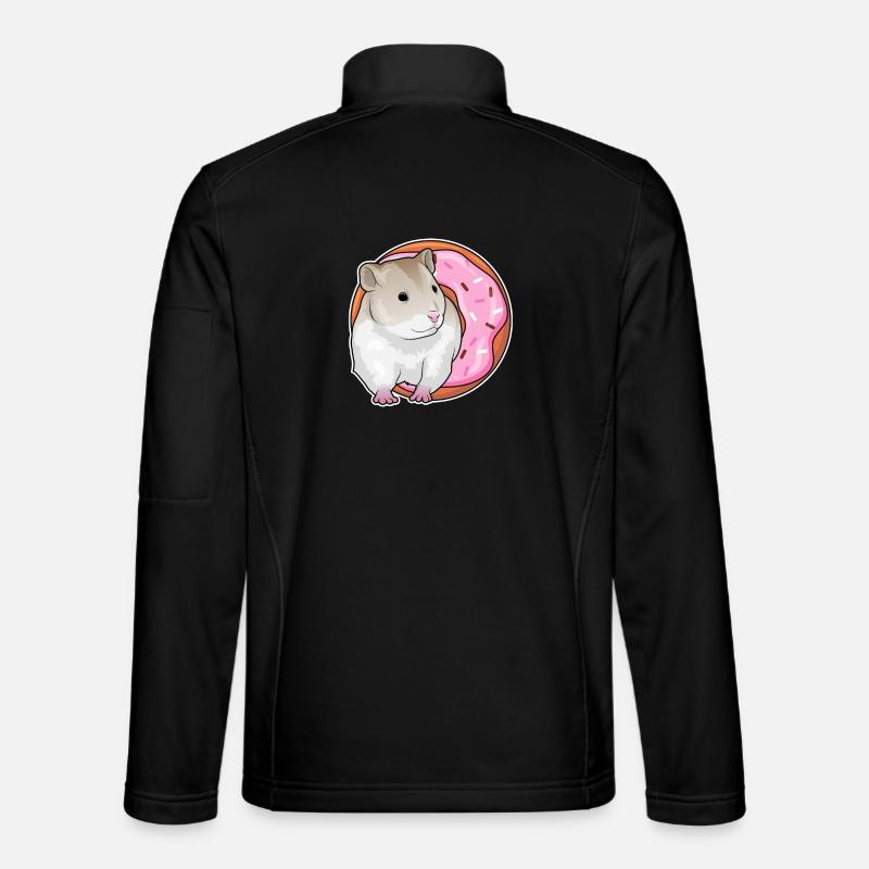 Hamster Donut - Unisex Softshell Jacket - black