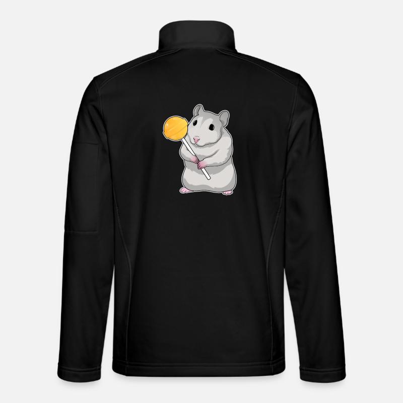 Hamster Lutscher - Unisex Softshelljacke - Schwarz