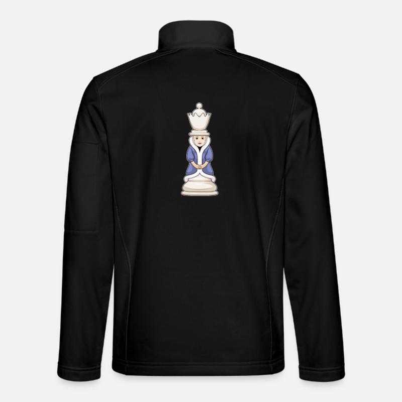 Pièce d’échecs Queen Chess - Veste en tissu softshell Unisexe - noir