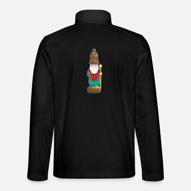 Chess piece Runner Chess - Unisex Softshell Jacket - black