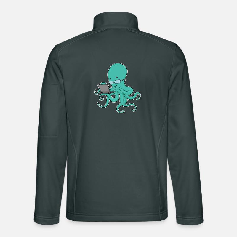 Krake Laptop Unisex Softshelljacke
