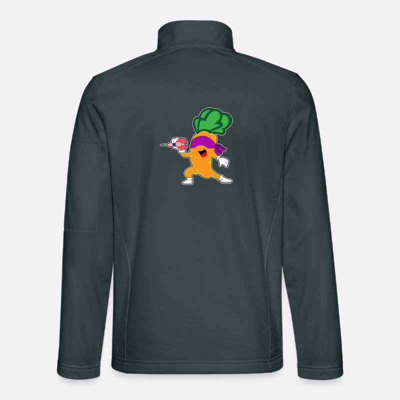 Fléchette de carotte Veste en tissu softshell Unisexe