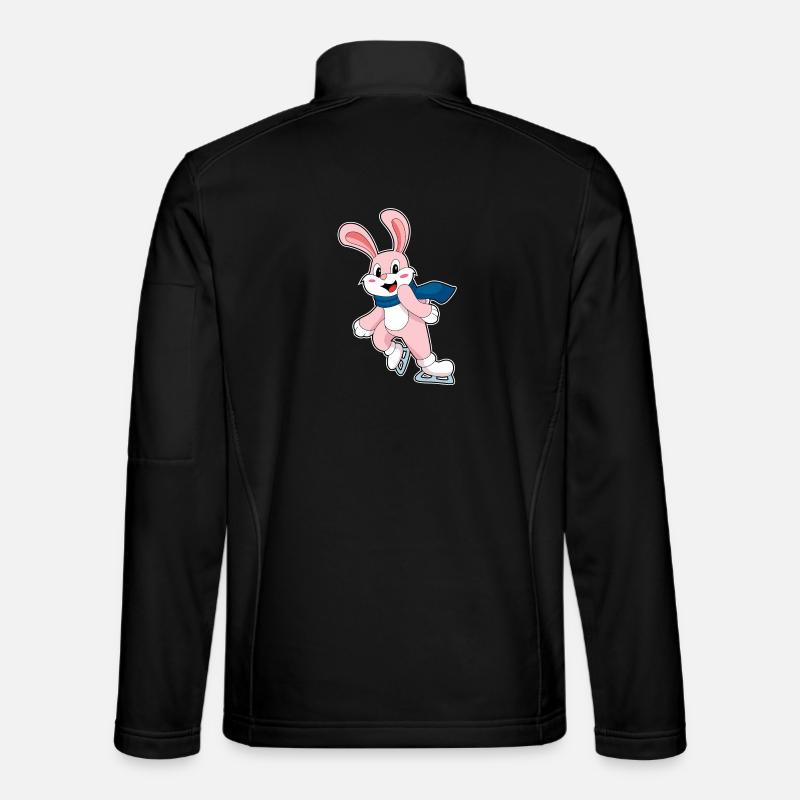 Lapin patins à glace - Veste en tissu softshell Unisexe - noir