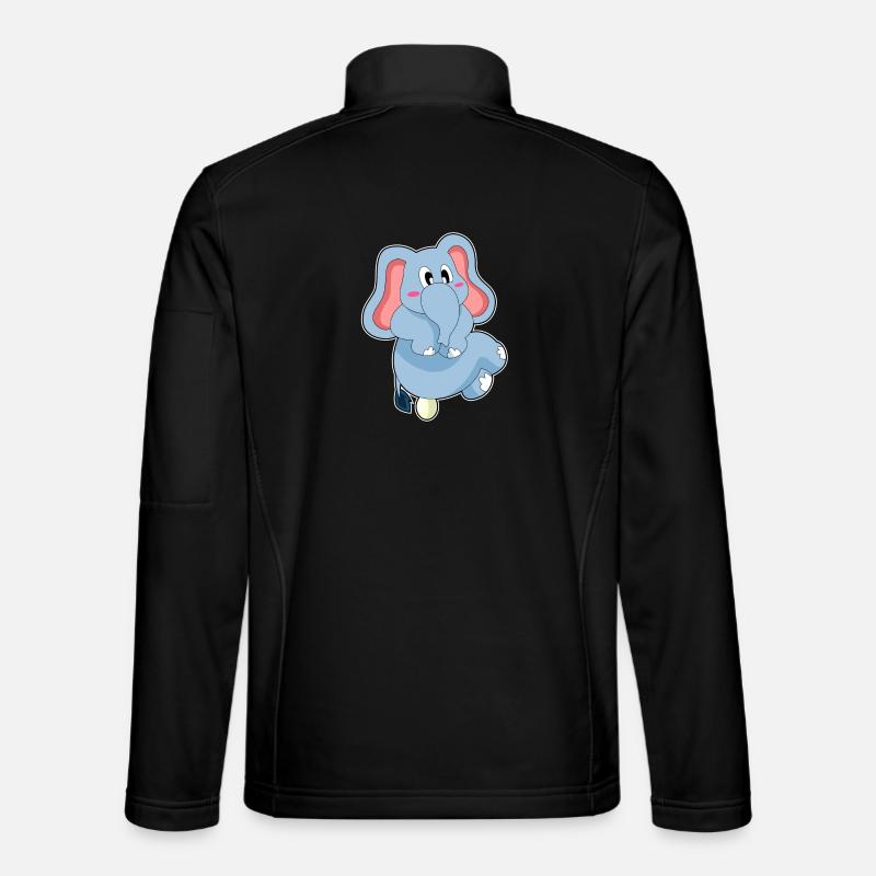 Elefant Ei - Unisex Softshelljacke - Schwarz
