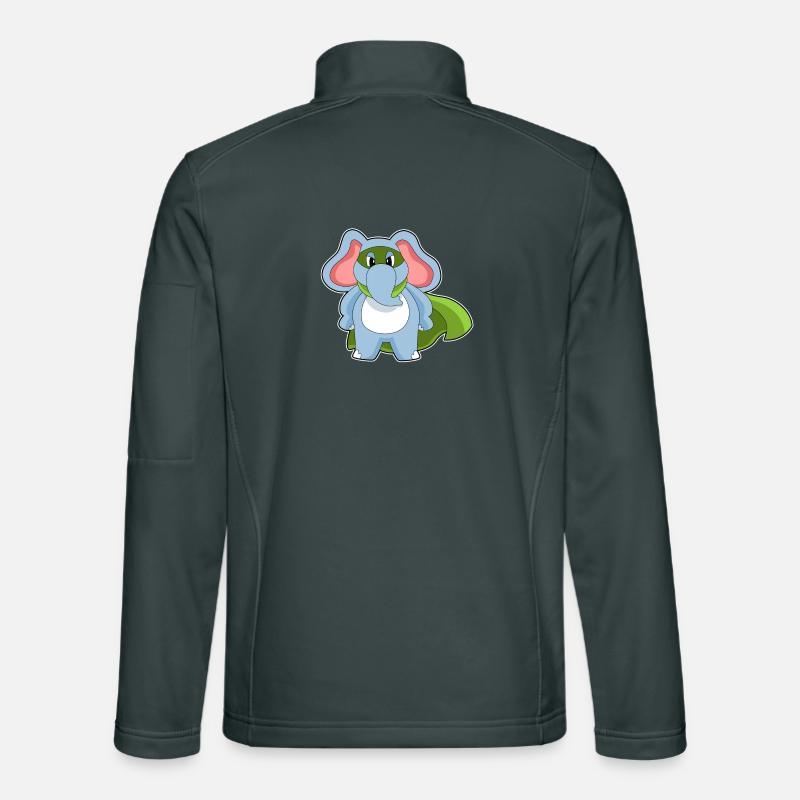 Elefant Superheld Umhang Unisex Softshelljacke