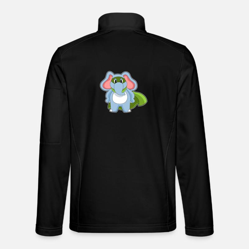 Elefant Held - Unisex Softshelljacke - Schwarz