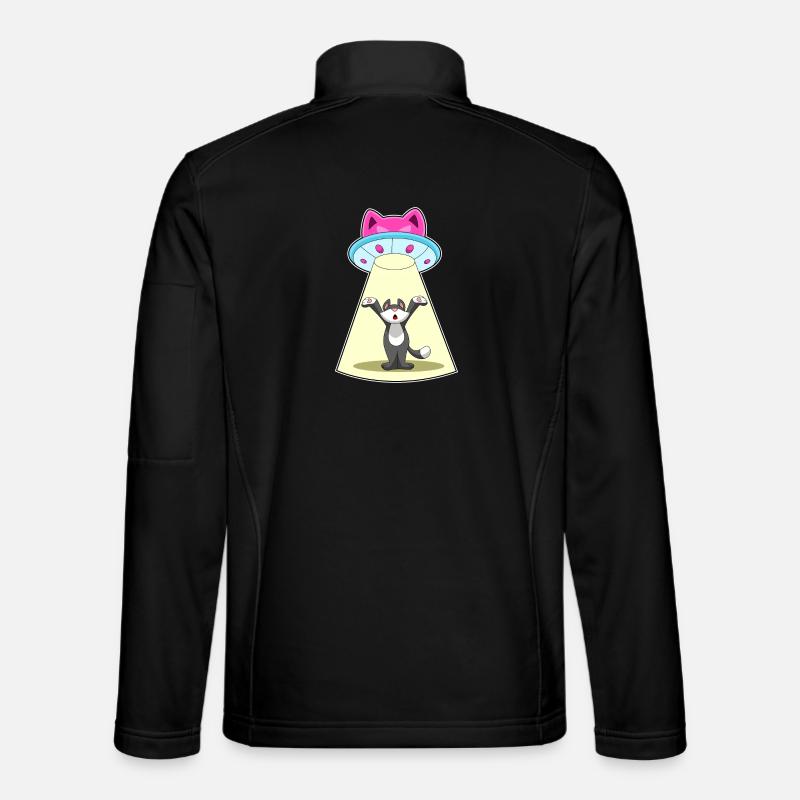 Cat Spaceship Space Unisex Softshell Jacket