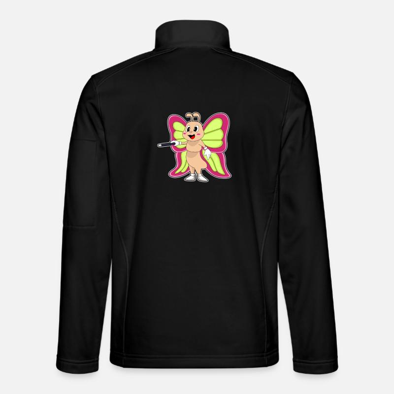 Butterfly Wizard Wand - Unisex Softshell Jacket - black