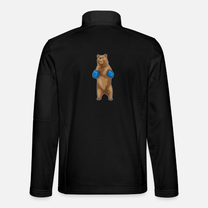 Bär Boxer Boxhandschuhe - Unisex Softshelljacke - Schwarz