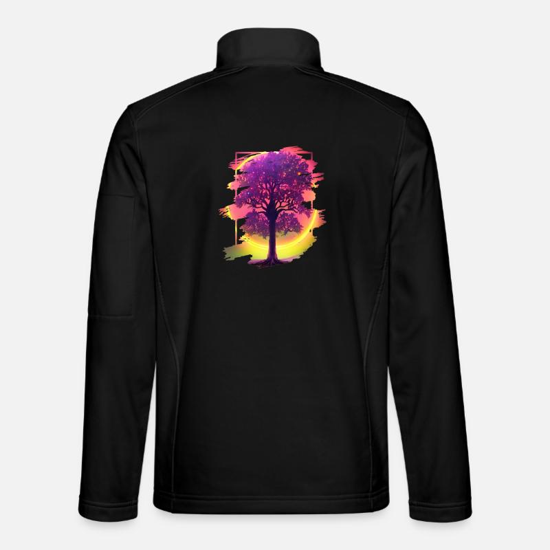 Arbre - Veste en tissu softshell Unisexe - noir