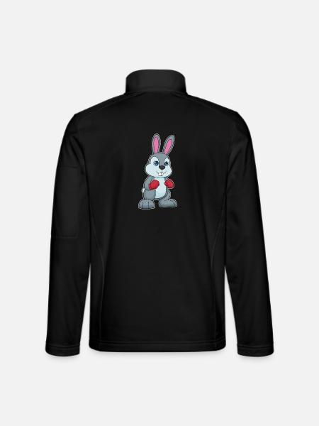Hase Boxer Boxhandschuhe Boxen - Unisex Softshelljacke - Schwarz