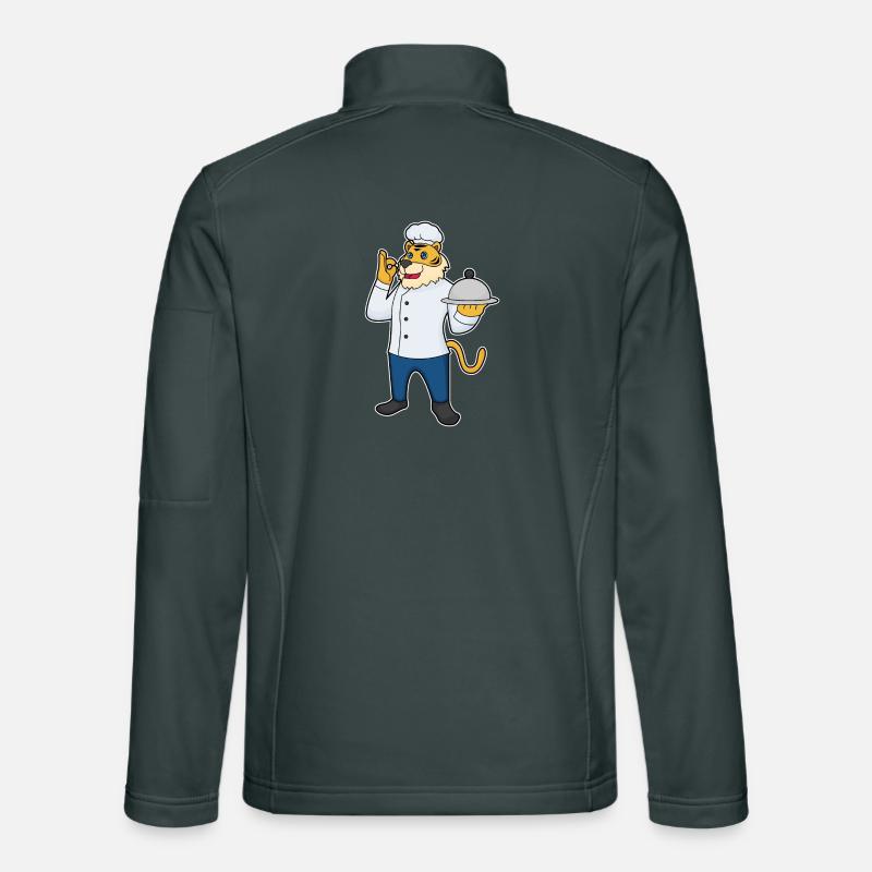 Tiger Cook Serving Bell Cooking Unisex Softshell Jacket