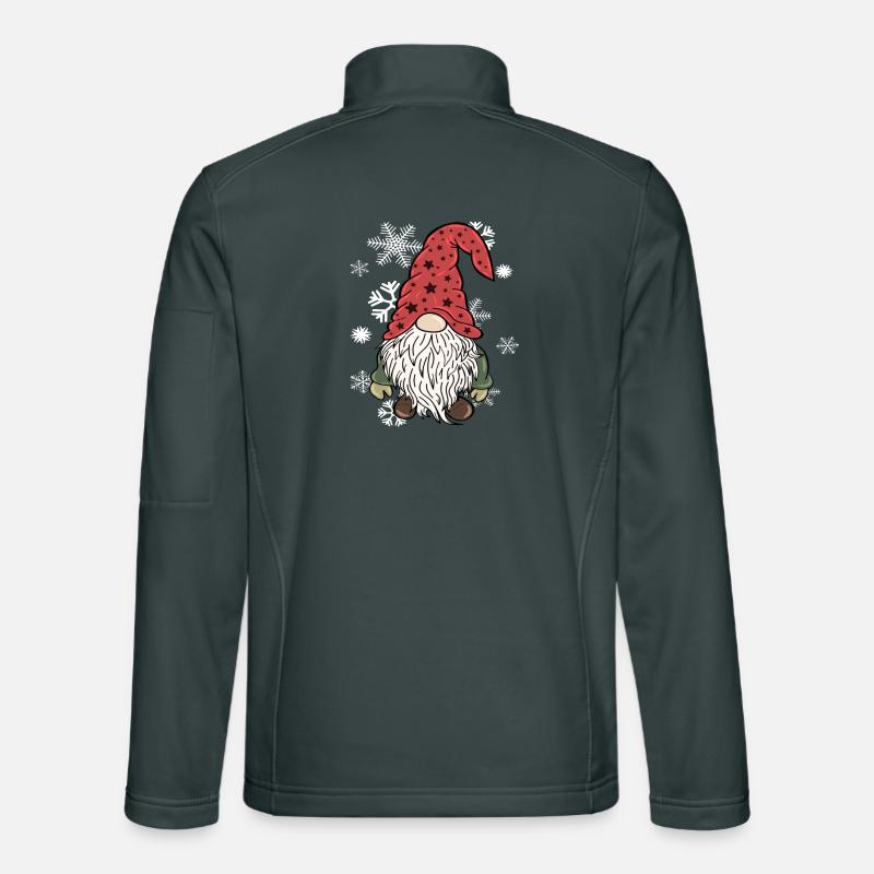Gnome Elfes de Noël Flocons de neige Veste en tissu softshell Unisexe