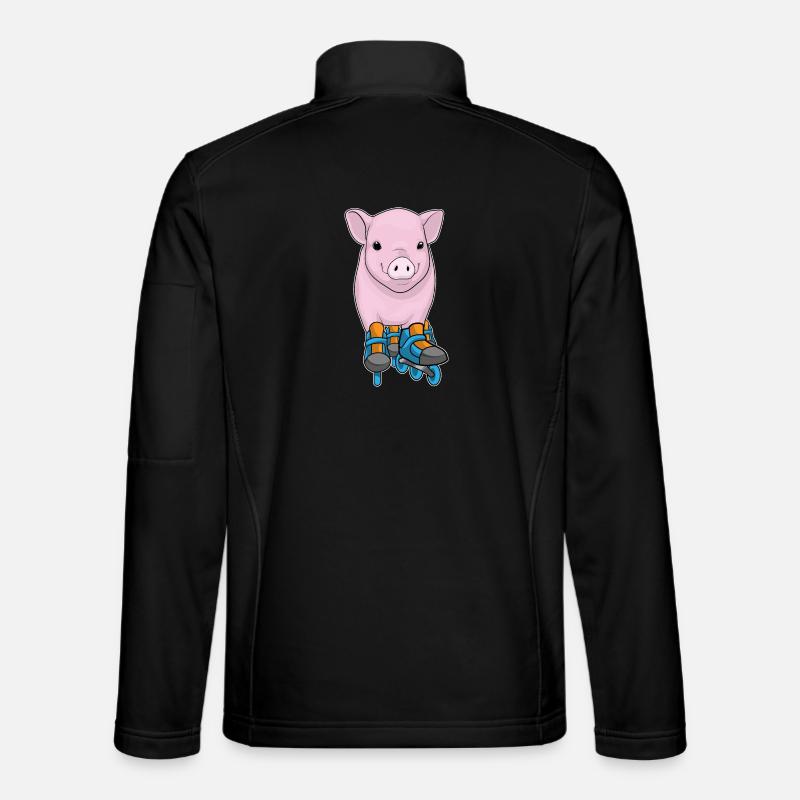 Pig Inline skating Inline skates Unisex Softshell Jacket