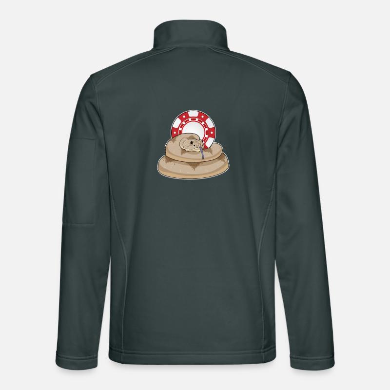 Jetons de poker Snake Poker Veste en tissu softshell Unisexe