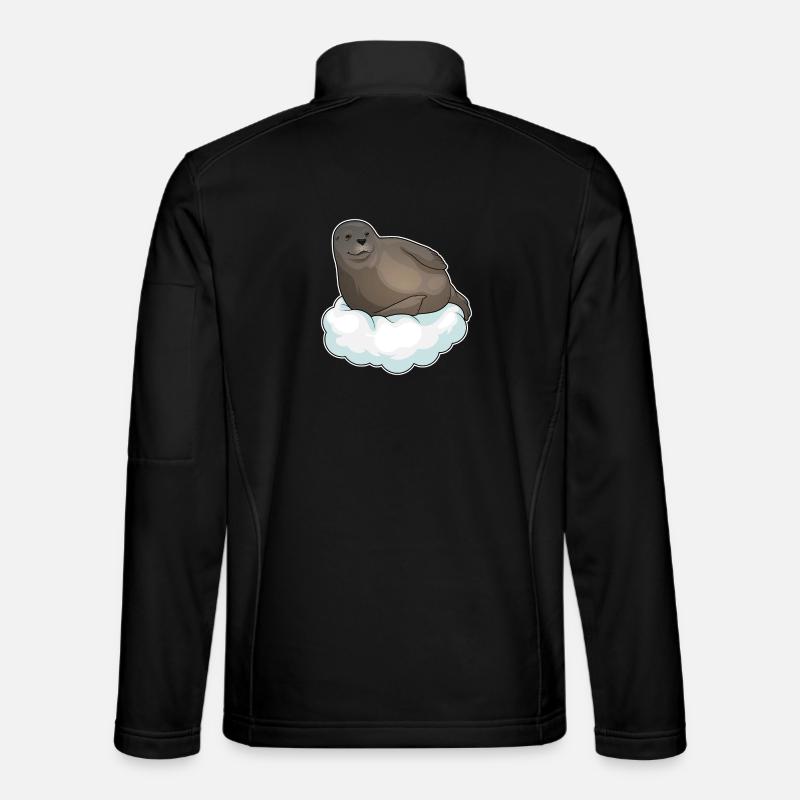 Seal Clouds - Unisex Softshell Jacket - black