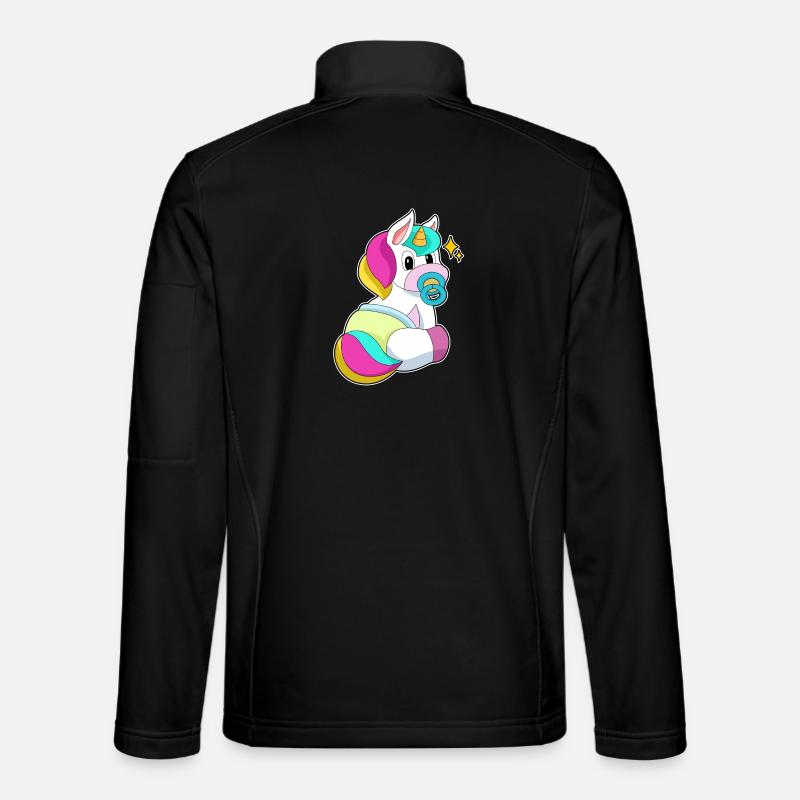 Tétine Licorne Veste en tissu softshell Unisexe