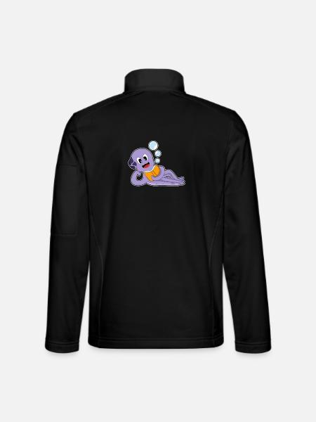Octopus Book - Unisex Softshell Jacket - black