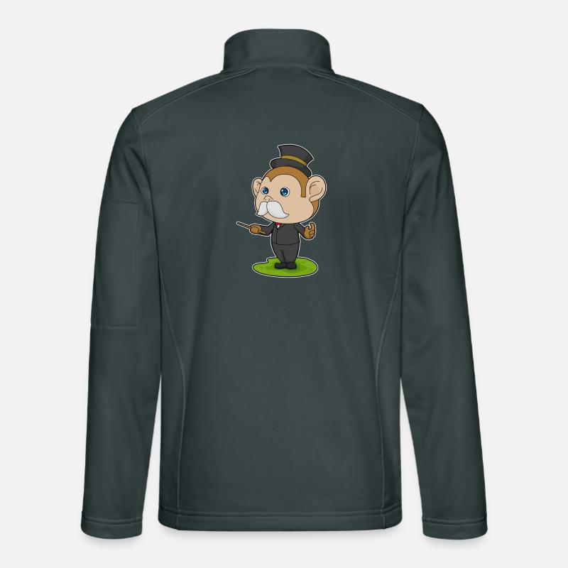 Monkey Wizard Wand Unisex Softshell Jacket